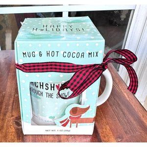 Christmas Dachshund Cup Cocoa Mix Through Snow Long Winter Weenie Dog New READ